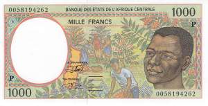 1000 Francs p.602Pg Tschad